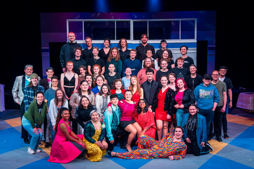The cast, crew and orchestra of the Prom