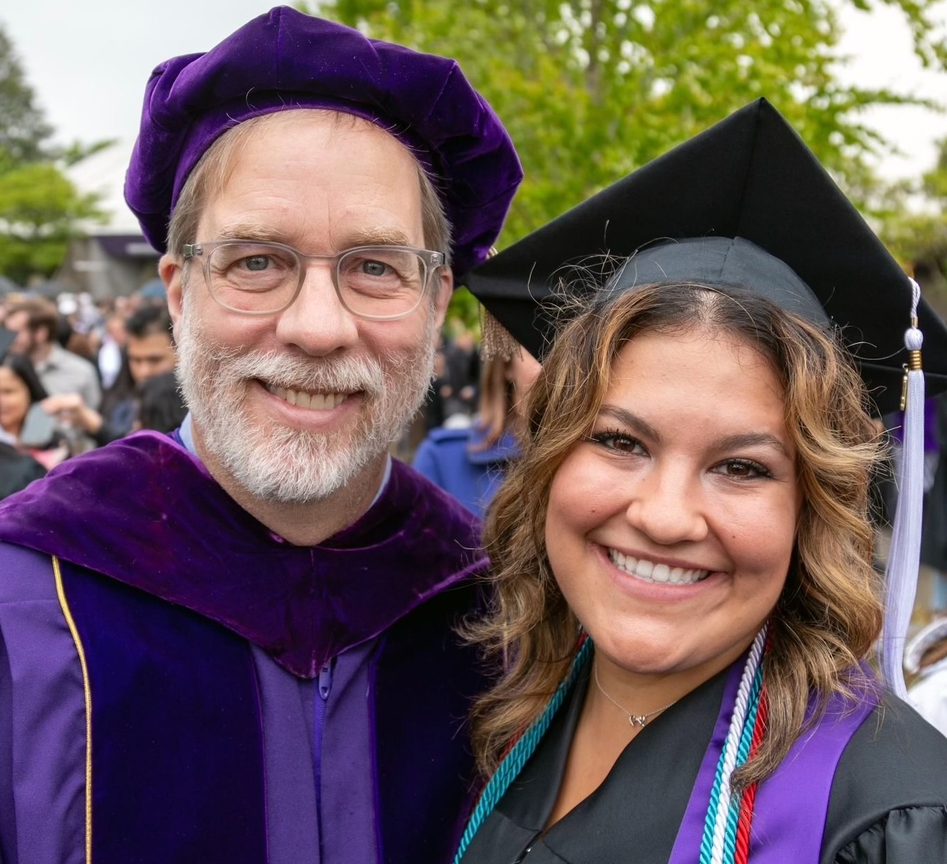 Dr. Jeff Kerssen-Griep and Celeste Valentino, 2024 Graduation