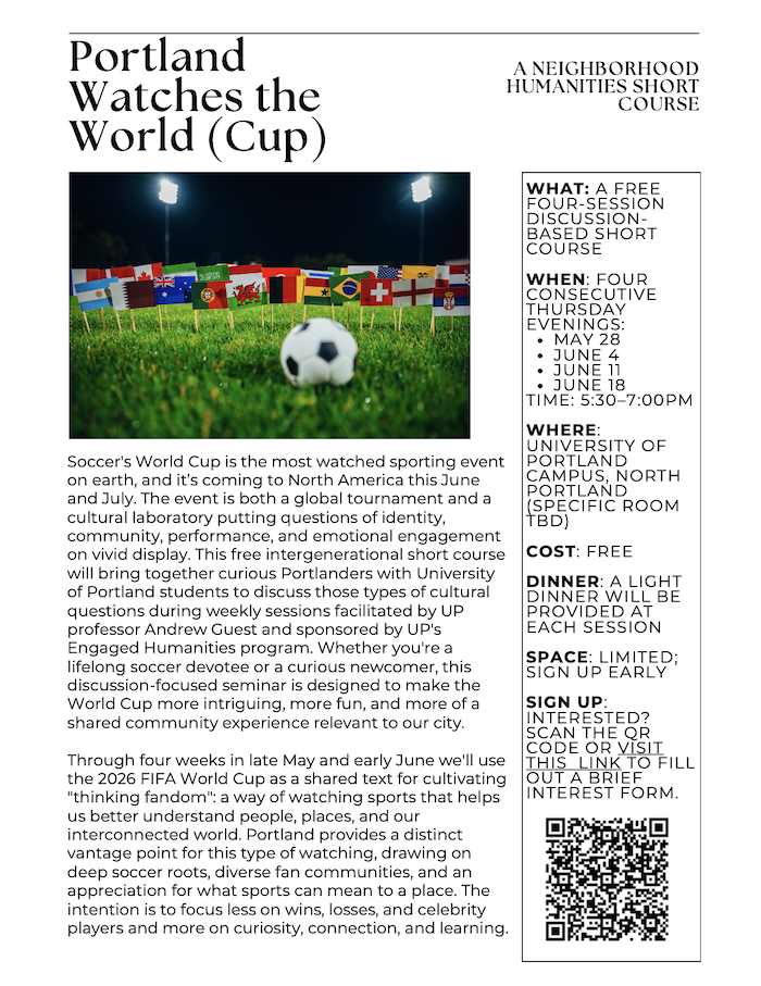 Portland Watches the World Cup Flyer