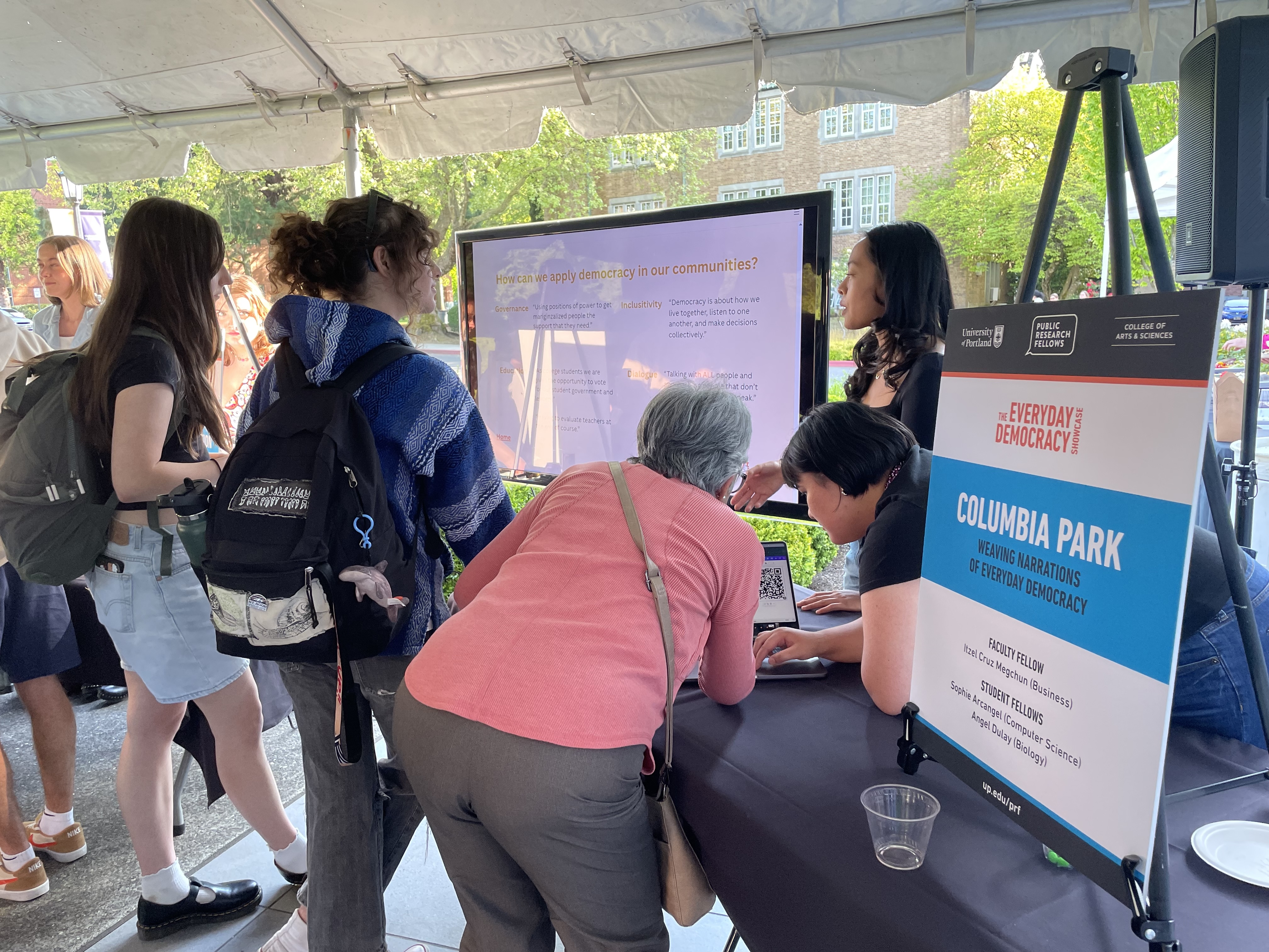 student fellows and exhibit.